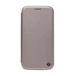 Maska na preklop Teracell Flip Premium za LG K10/K420N srebrna.