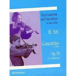 SITT : NOTE CONCERTINO IN A MINOR OP.70
