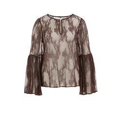 WE Fashion Bluza temno rjava