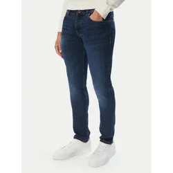 Bugatti Jeans hlače 3108D-26671F Mornarsko modra Slim Fit