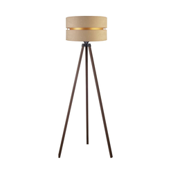 Duolla - Podna lampa DUO 1xE27/60W/230V, prečnik 44 cm, bež/braon