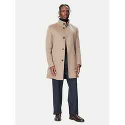 BOSS Volneni plašč H-Hyde-SU-264 50571853 Rjava Slim Fit