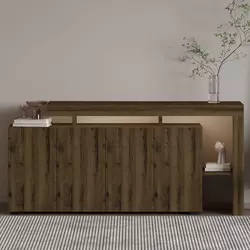 HANAH HOME Komoda Beliz Antique Walnut