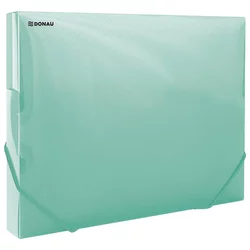 Mapa s gumicom hrbat-30mm a4 pp donau 8545002pl-06 prozirno mat zelena