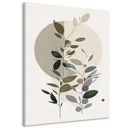 Slika minimalistične rastline v boho stilu - 20x30