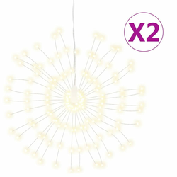 Božićna svjetla zvjezdani prasak 140 LED 2 k topla bijela 17 cm
