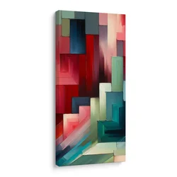 Slika moderna barvna kompozicija - 60x120