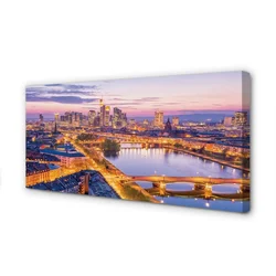 tulup.si Slika na platnu Berlin noč panorama 125x50 cm