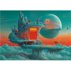 Educa - Puzzle Planet ognja in asa - 1 000 kosov