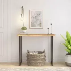 Stolna ploča 90x40x3,8 cm pravokutna bagremovo drvo živi rub
