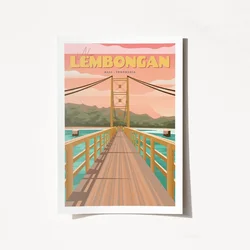 Wallity Poster Lembongan Bali Indonesia-1950, 50x70 cm