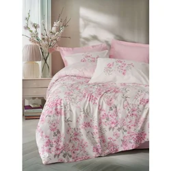 Floren - Pink Pink Ranforce Double Quilt Cover Set