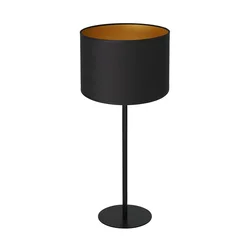 Stona lampa ARDEN 1xE27/60W/230V prečnik 25 cm crna/zlatna