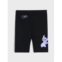 Sinsay - Pamučne biciklističke helanke Stitch - crno