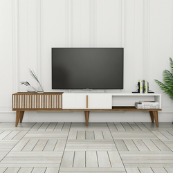 HANAH HOME Milan Alt Walnut White
