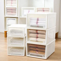 Qingye Mu Set kutija za odlaganje na izvlačenje, 27x19x10cm, 3 nivoa, Beli