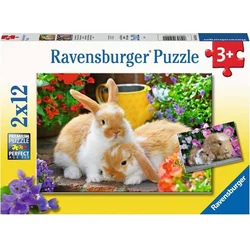 Ravensburger Slagalica Vreme je za maženje, 2x12 delolva
