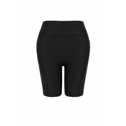Trendyol Curve Black High Waist Diver/Scuba Short Knitted Sports Leggings