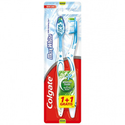 COLGATE četkica za zube mak bela 1+1