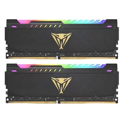 PATRIOT Memorija DDR4 32GB 2x16GB 3600MHZ Vipe Steel RGB BLACK Dual Channel PVSR432G360C0K