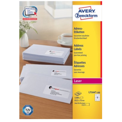 Avery Zweckform etikete L7164-100, 63,5 x 72 mm, bijele