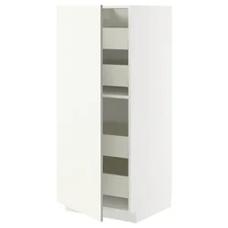 METOD / MAXIMERA Visoki element s fiokama, bela/Vallstena bela, 60x60x140 cm