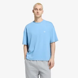 Majice adidas Trefoil Essentials Melange Loose Cropped TEE Light Blue Mel S