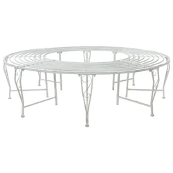 Klupa pod drvetom 8-Broj sjedala O 160 x 44 cm Čelik