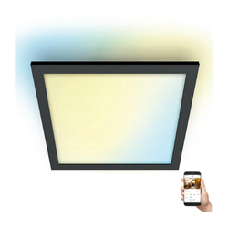 WiZ - LED prigušiva plafonska lampa SUPERSLIM LED/12W/230V crna Wi-Fi