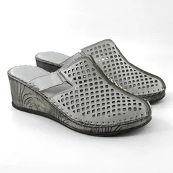 LP Fashion Ženske kožne papuče, Bele