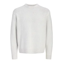 JACK & JONES Pulover JORCHAMBERI čokolada/bela