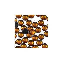 Štras perla 6 mm braon