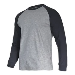 MAJICA DOLG ROKAV 190G SIVO-ČRNA 3XL