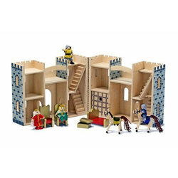 Dječja drvena igračka Melissa & Doug  - Viteški dvorac s figuricama