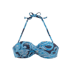 LASCANA Bikini zgornji del Boho, modra