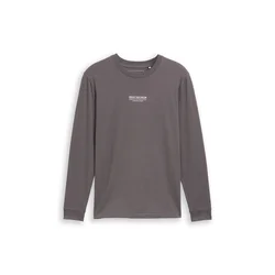 TOM TAILOR DENIM Majica antracit/bela