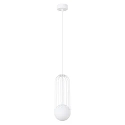 Sollux SL.1331 - Luster na sajli BRINA 1xG9/8W/230V bela