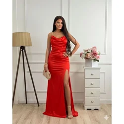 Squareonline Ženska haljina Scarlet Chain, Crvena