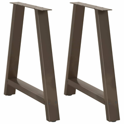 Noge za blagovaonski stol A-oblika 2 kom 80 x (72-73) cm Čelik