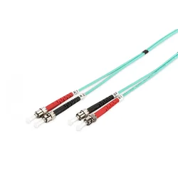 FO patch cord, duplex, ST to ST MM OM3 50/125 µ, 2m
