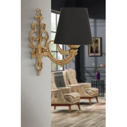 OPVIQ Zidna lampa Lily Black Gold