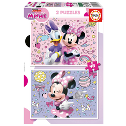 Educa - Puzzle 2x48 Minnie in Daisy - 40 - 99 kosov