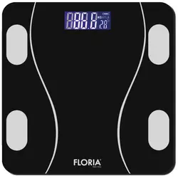 Floria Pametna vaga za merenje, do 180kg, LED, Bluetooth, crna - ZLN8962