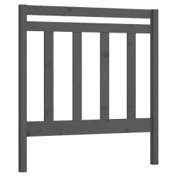 Uzglavlje za krevet sivo 106 x 4 x 100 cm od masivne borovine