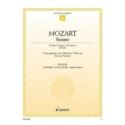 MOZART:SONATE D-DUR KV 381 PIANO 4 HANDS