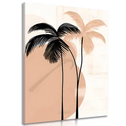 Slika abstraktne botanične oblike palme - 20x30