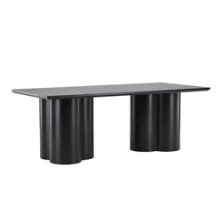 Miza Dallas 4447 (Črna) Črna, 77x100x210cm, MDF plošča, MDF plošča