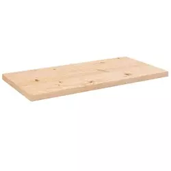 Ploča za stol 80 x 40 x 2,5 cm od masivne borovine pravokutna