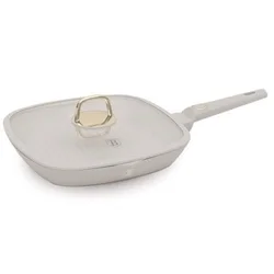 Berlinger Haus Gril tiganj sa poklopcem Sahara Collection BH-8067WM, 28cm, Krem