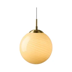 Halo Design 748587 - Visilica na sajli CANDY 1xE27/25W/230V prečnik 30 cm bež/mesing